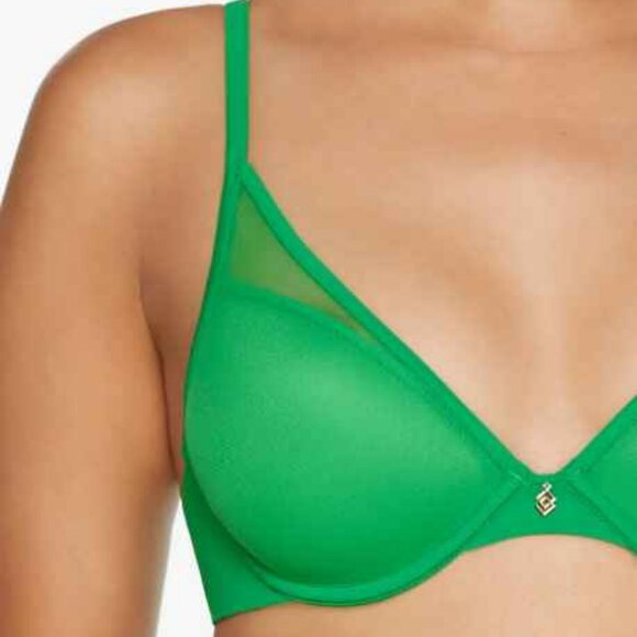 ThirdLove 24/7 Classic Uplift Plunge Bra Size 36A½ Green Smooth T-Shirt Mesh New - Picture 12 of 12